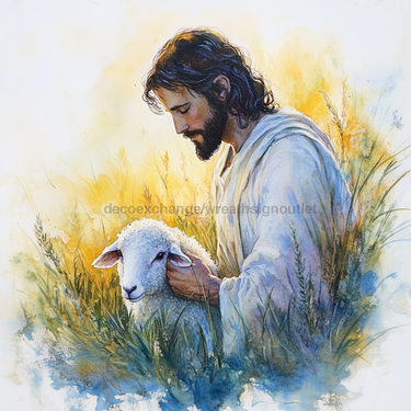 Religious Easter Sign, DCO-13477, Sign For Wreath, 10x10